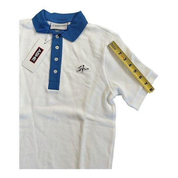Arthur Ashe Rowing Blazers 1975 Blue White Tennis Polo XS Extra Small NWT Knit - Picture 5 of 10